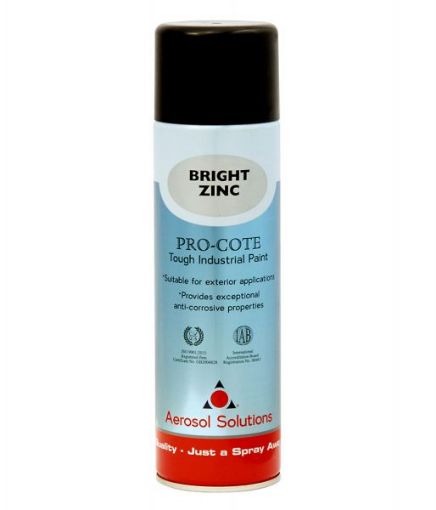 Picture of Aerosol Solution Pro-cote Bright Zinc Paint 500ml