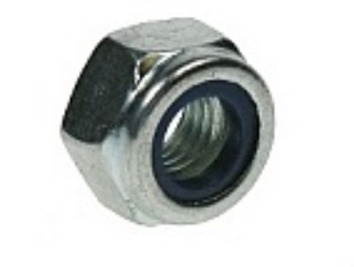 Picture of M18 Nyloc Nut Type T DIN 985 Grade 6 Bzp