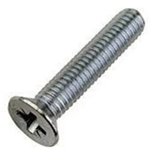 Picture of M6 X 10 CSK Posi Machine Screw DIN965 A2-304