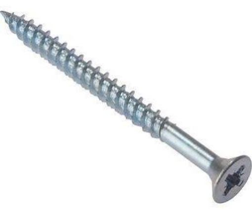 Picture of No.8 X 3/4 Pozi CSK Twin Fast Woodscrew Bzp