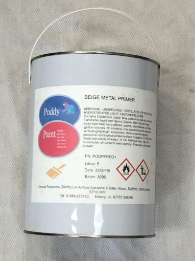 Picture of Poddy Paint Beige Metal Primer Paint 5ltrs