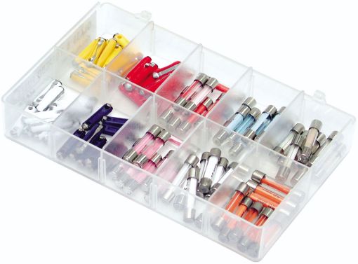 Picture of Assorted Mini Box Glass &amp; Torpedo Fuses 5-50Amp