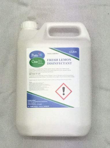 Picture of Poddy Clean - Fresh Lemon Disinfecting 5ltr