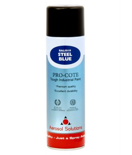 Picture of Aerosol Solution Pro-cote Steel Blue Paint 500ml