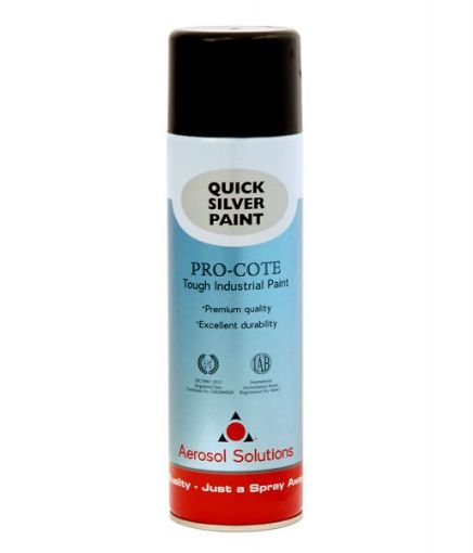 Picture of Aerosol Solution Pro-cote Quick Silver Paint 500ml