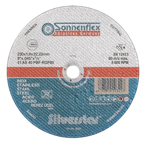 Picture of Sonnenflex Inox  230mm 1.9mm Slitting Disc