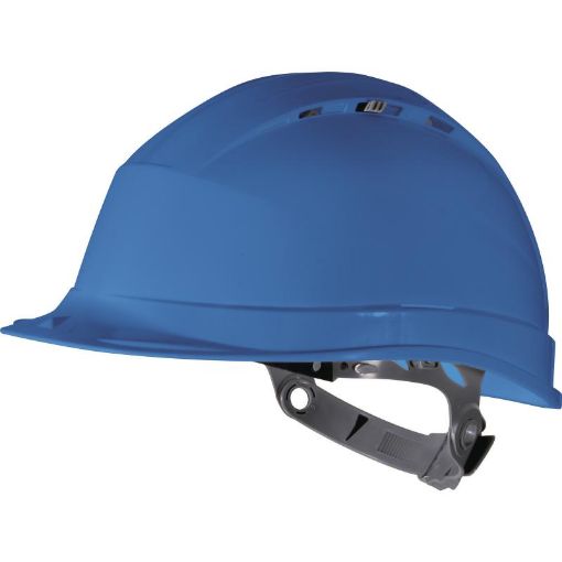 Picture of Delta Plus QUARTZ I Safety Helmet Blue Manual Adjustment