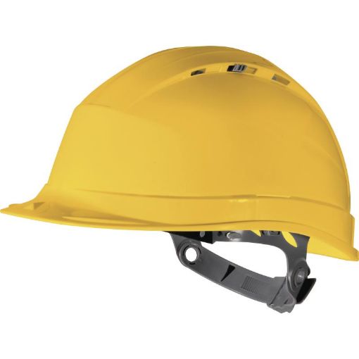 Picture of Delta Plus QUARTZ I Safety Helmet Yellow Manual Adjustment