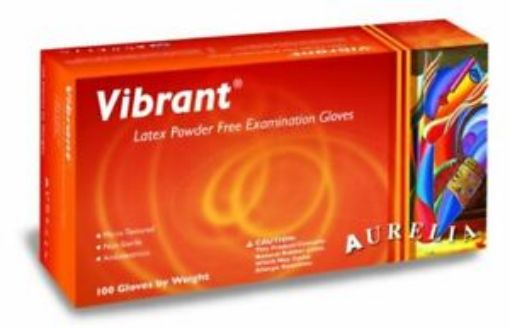 Picture of Aurelia Vibrant Latex Gloves (S) Powder Free Examination Gloves