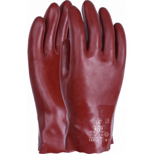 Picture of UCI Chemical Gauntlet Red PVC 11" (27CM) Size 10 XL