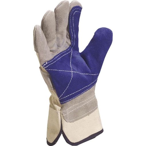 Picture of Delta Plus DS202RP Grey/Blue Docker Rigger Gloves Size 10