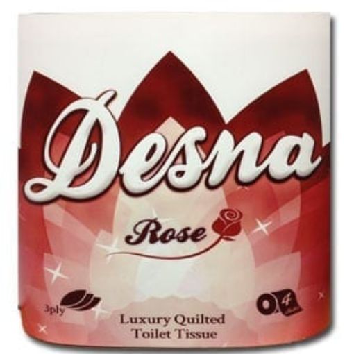 Picture of Desna Toilet Rolls 3ply Triple Quilted White