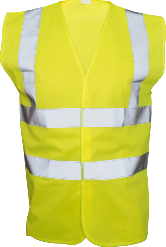 Picture of Yellow Hi Vis Waistcoat EN471 Class 2  - L