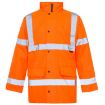 Picture of Orange High Visibility Delux Parka Jacket- 3XL