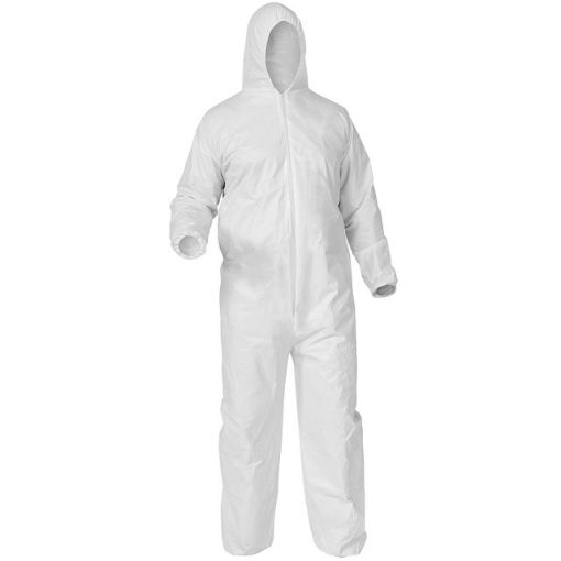 Picture of White Disposable Coveralls Type 5/6 CAT 3 - S