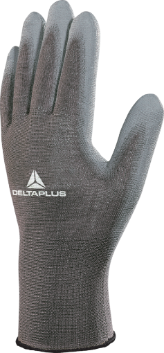 Picture of Delta Plus VE702PG Grey Knitted Back PU Gloves - 07