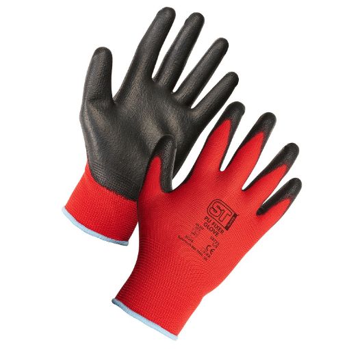 Picture of Supertouch Precision PU Gloves Black/Red