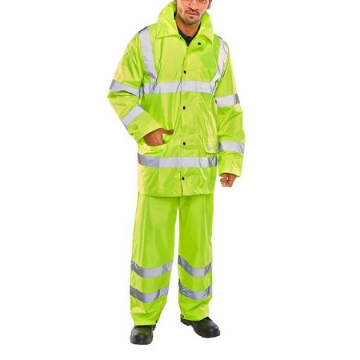 Picture of 3XL Yellow High Visibility 2 Piece Foul