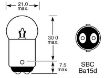 Picture of Lucas 209 Bulb 12v 5w Ba15d SBC