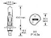 Picture of Lucas 448 Bulb 12v 55w H1 P14 5s 'E'