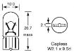 Picture of Lucas 507 Bulb 24v 5w W2.1x9.5d T10 'E'