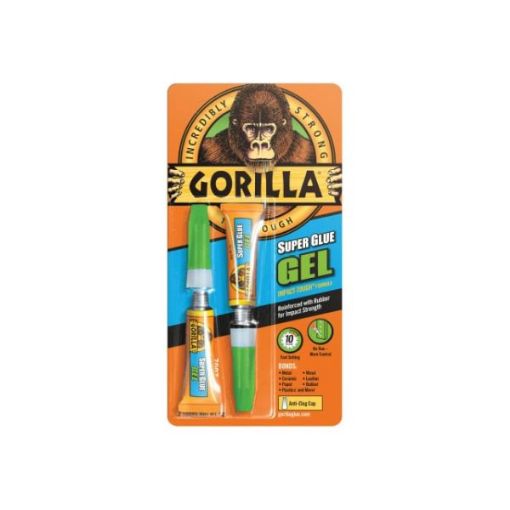 Picture of Gorilla Super Glue Gel Tubes 3g Twin Pack