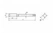 Picture of Volkel M4 x 0.7 2nd HSS Metric Straight Tap