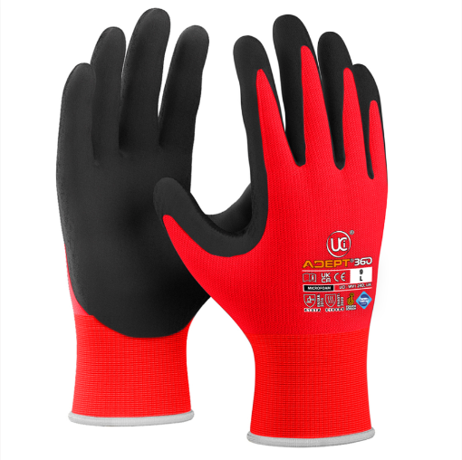 Picture of UCI Adept Red Gloves Size 09