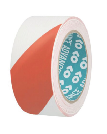 Picture of Red & White Adhesive Hazard Warning Tape